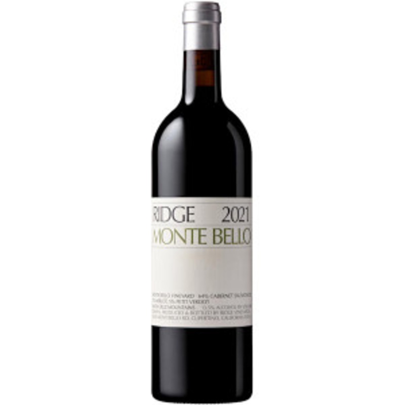 Ridge Monte Bello Santa Cruz Mountains Red Wine 2021 Rated 94WA