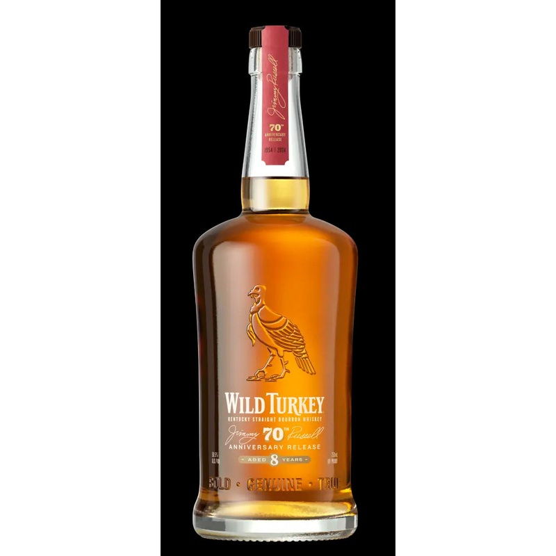 Wild Turkey Jimmy Russell’s 70th Anniversary 8 Year Bourbon 750ML