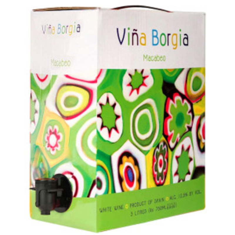 Bodegas Borsao Vina Borgia Macabeo White Wine 3L (Spain)