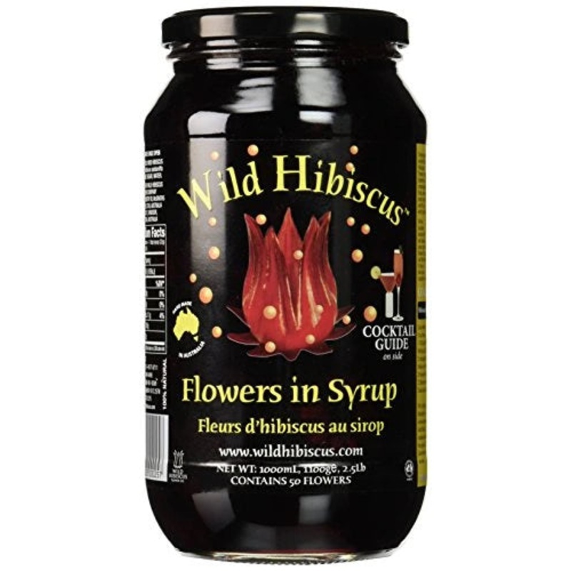 WILD HIBISCUS FLOWERS IN SYRUP 40OZ @ MacTaggart Ridge [1032384]