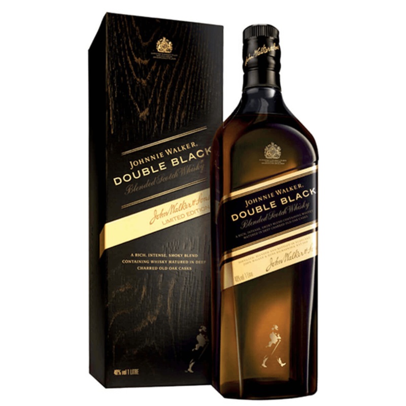 JOHNNIE WALKER DOUBLE BLACK 750ML