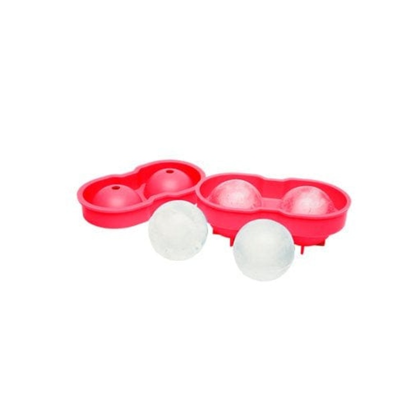 KOLORAE SILICONE ICE TRAY 2 BALLS  ASSORTED COLORS
