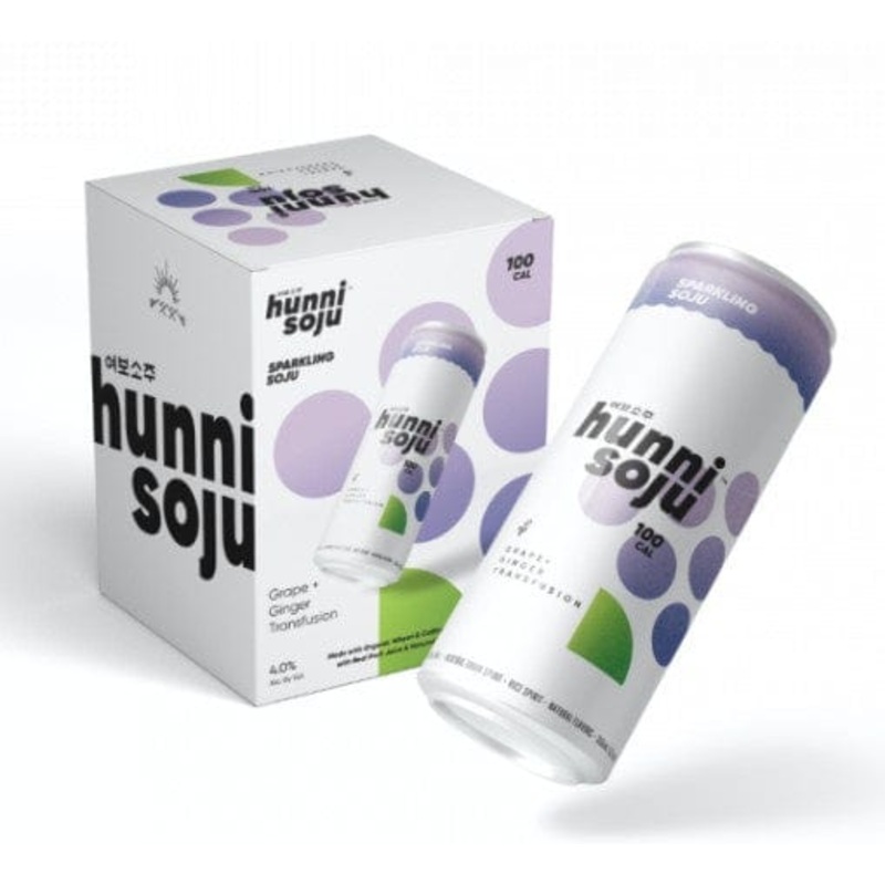 YOBO HUNNI SOJU GRAPE GINGER 4PK