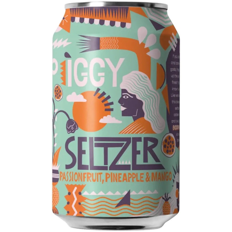 Iggy Passionfruit Pineapple & Mango Seltzer 355ml