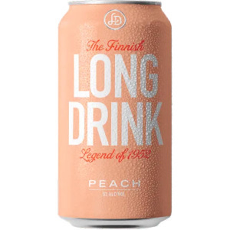 The Finnish Long Drink Peach Cocktail 12oz 6 Pack Cans