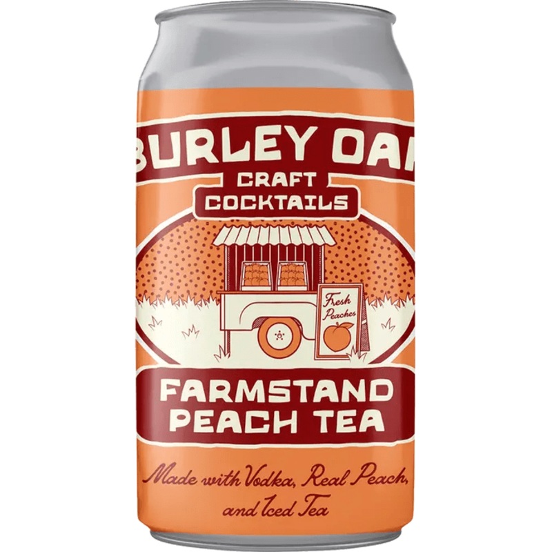 BURLEY OAK FARMSTAND PEACH TEA 4PK