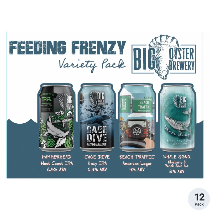 BIG OYSTER VARIETY 12PK CAN