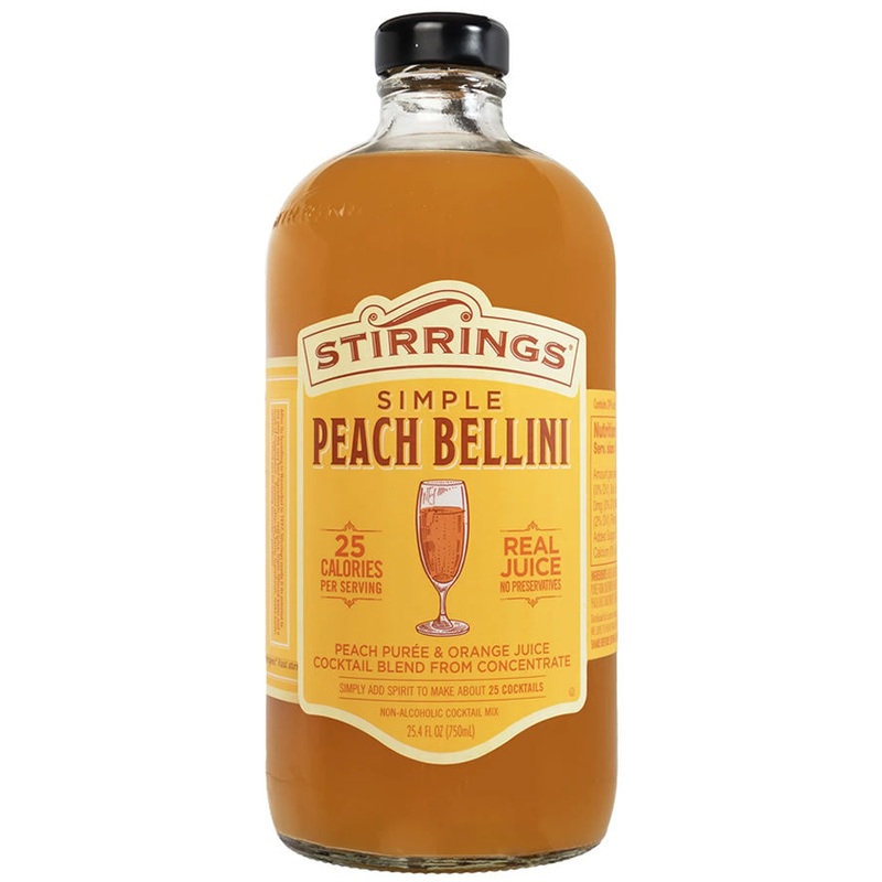 Stirrings Peach Bellini Mix 750ML