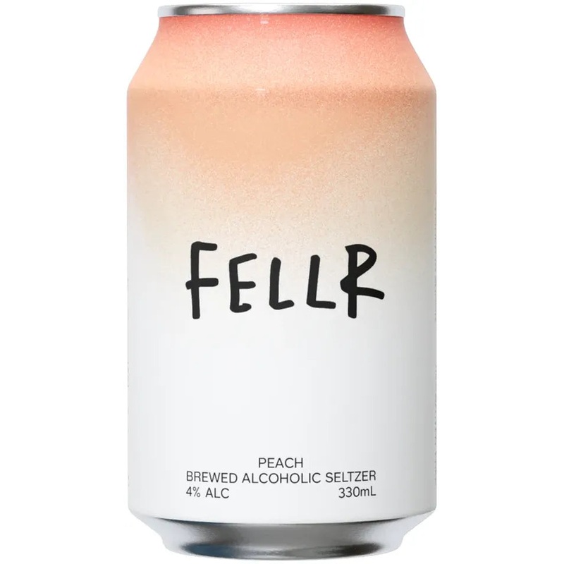 Fellr Alcoholic Brewed Peach Seltzer 330ml