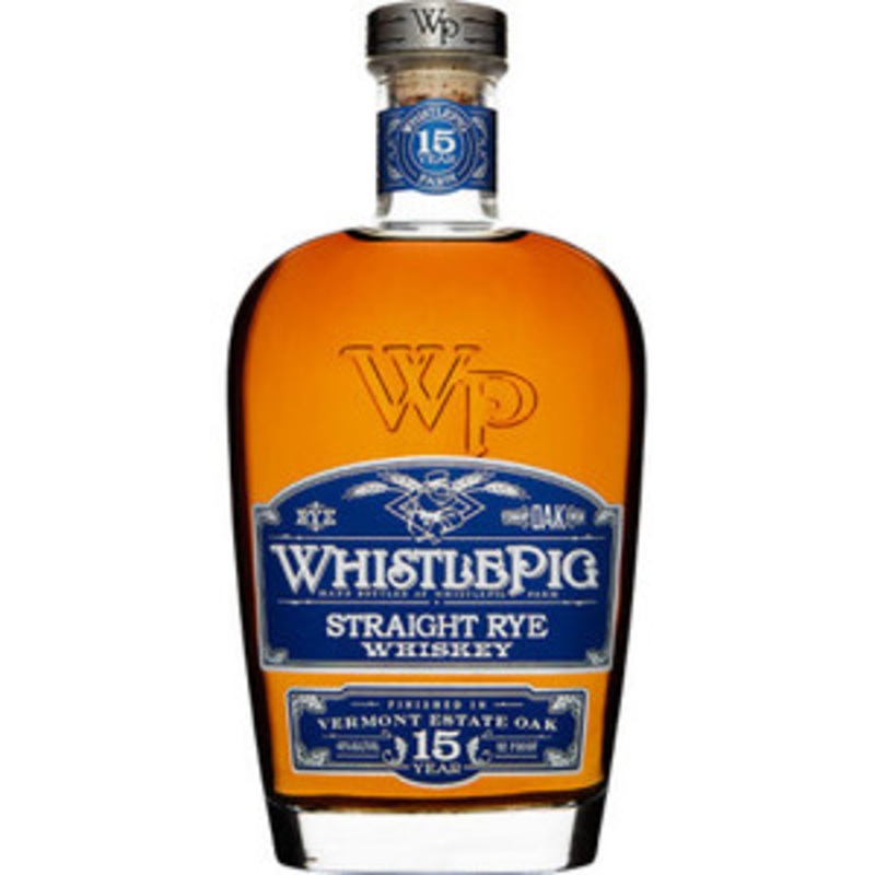 WhistlePig 15 Year Old Vermont Oak Finish Straight Rye Whiskey 750ml