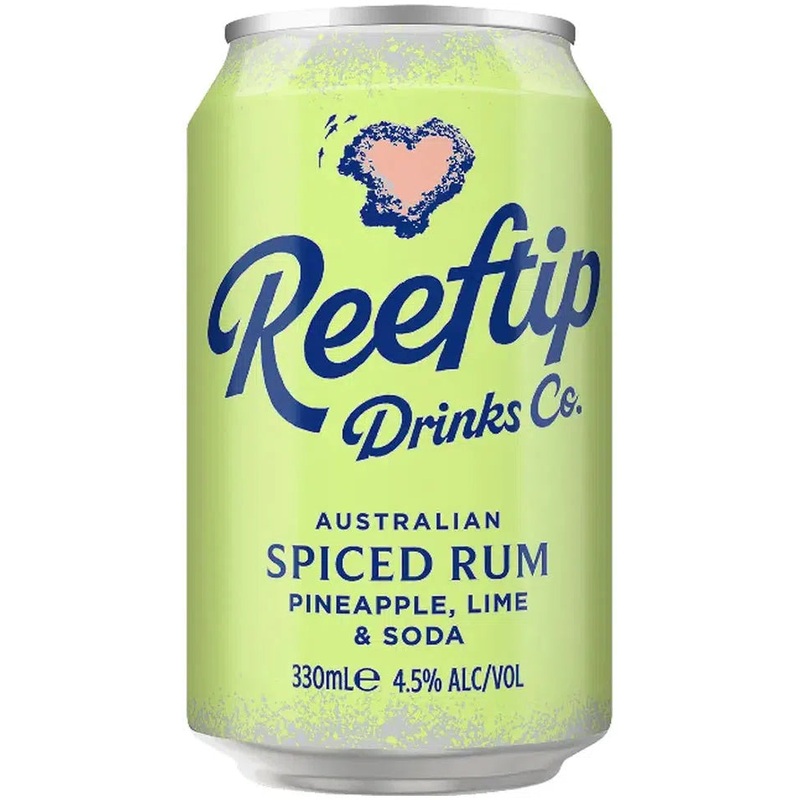 Reeftip Australian Spice Rum With Pineapple, Lime & Soda 330ml