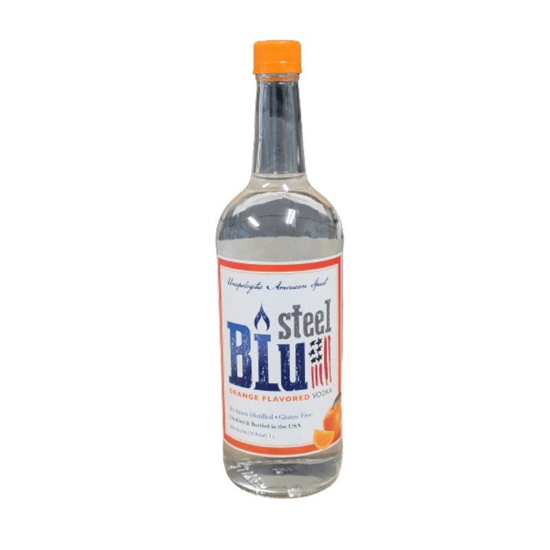 STEEL BLU ORANGE VODKA 1L