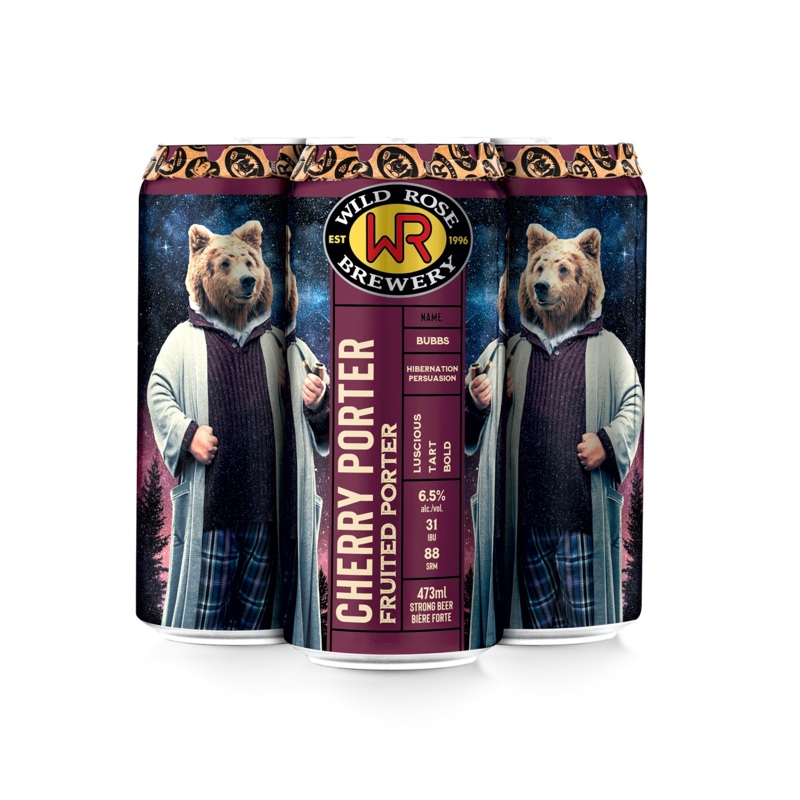 WILD ROSE CHERRY PORTER 473ML 4PK CAN @ Airdrie [1028200]