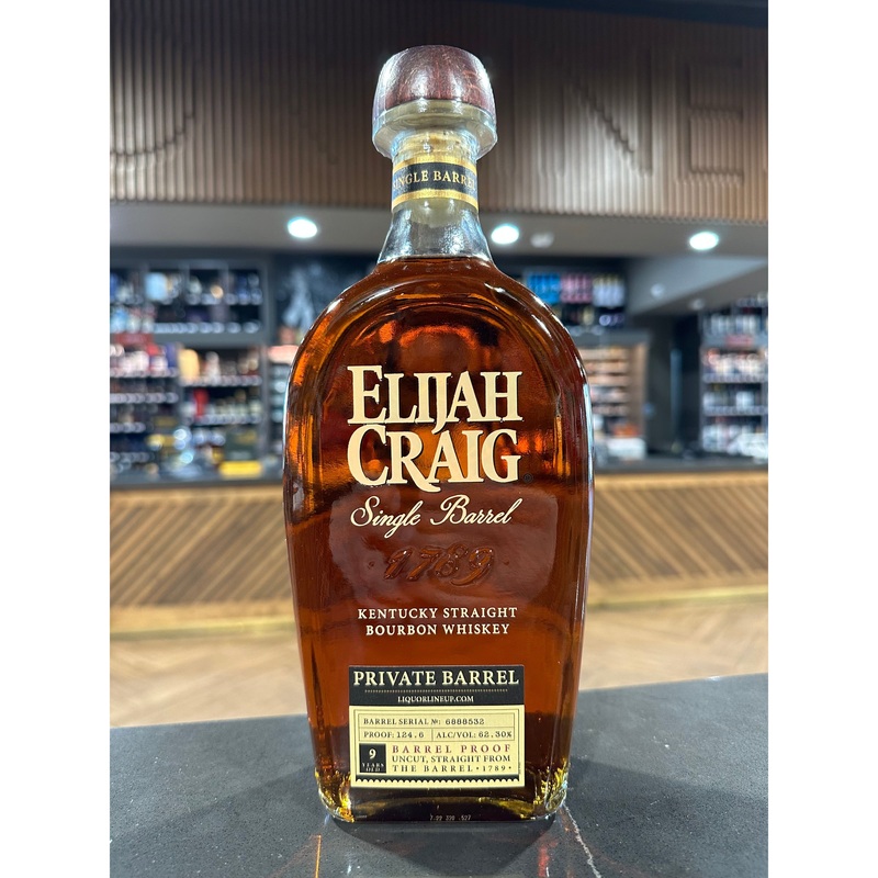 ELIJAH CRAIG | KENTUCKY STRAIGHT BOURBON WHISKEY | BARREL PROOF |  STORE PICK