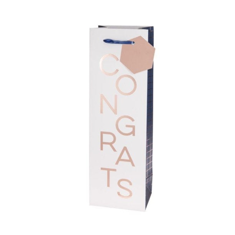CONGRATS SINGLE BTL WINE BAG