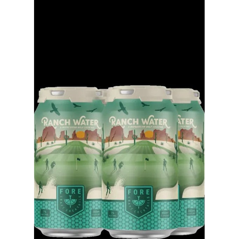 FORE CRAFT COCKTAILS RANCH WATER 4PK