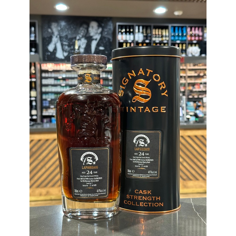 SIGNATORY VINTAGE | LAPHROAIG | SINGLE CASK | AGED 24 YEARS | CASK STRENGTH