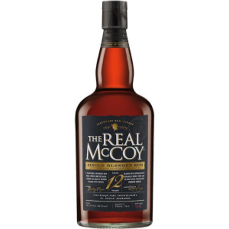 The Real McCoy 12 Year Old Barbados Rum 750ml