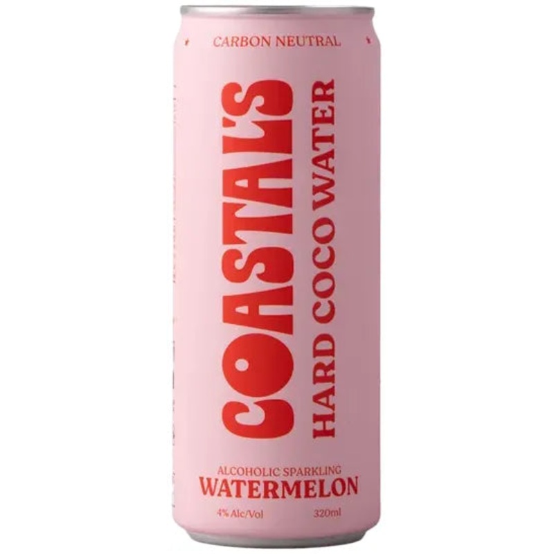 Coastal’s Hard Coco Water – Watermelon 330ml