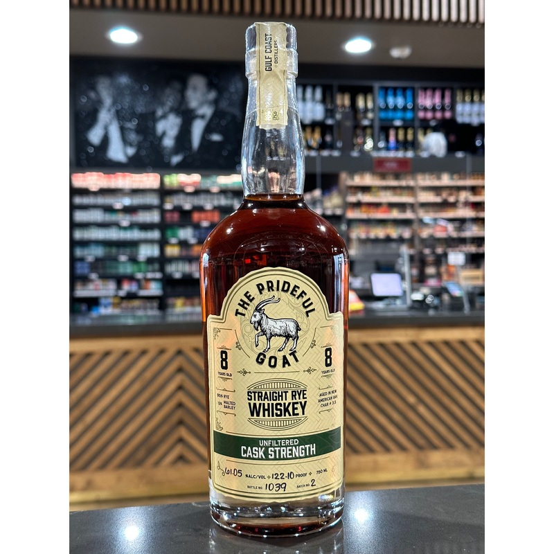 THE PRIDEFUL GOAT | STRAIGHT RYE WHISKEY | AGED 8 YEARS