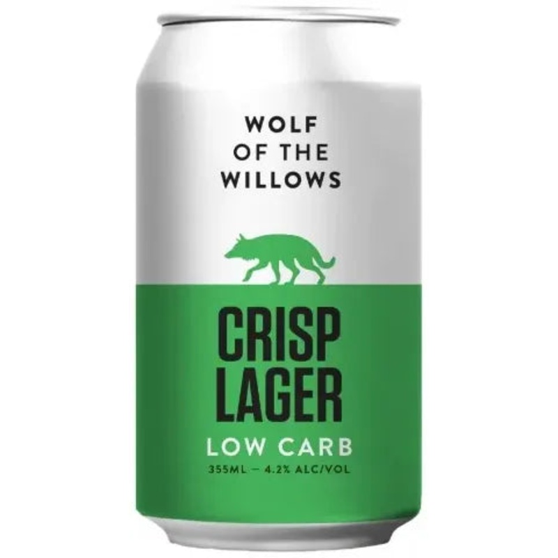 Wolf Of The Willows Crisp Lager 4.2% 24 Pack Cans 355ml