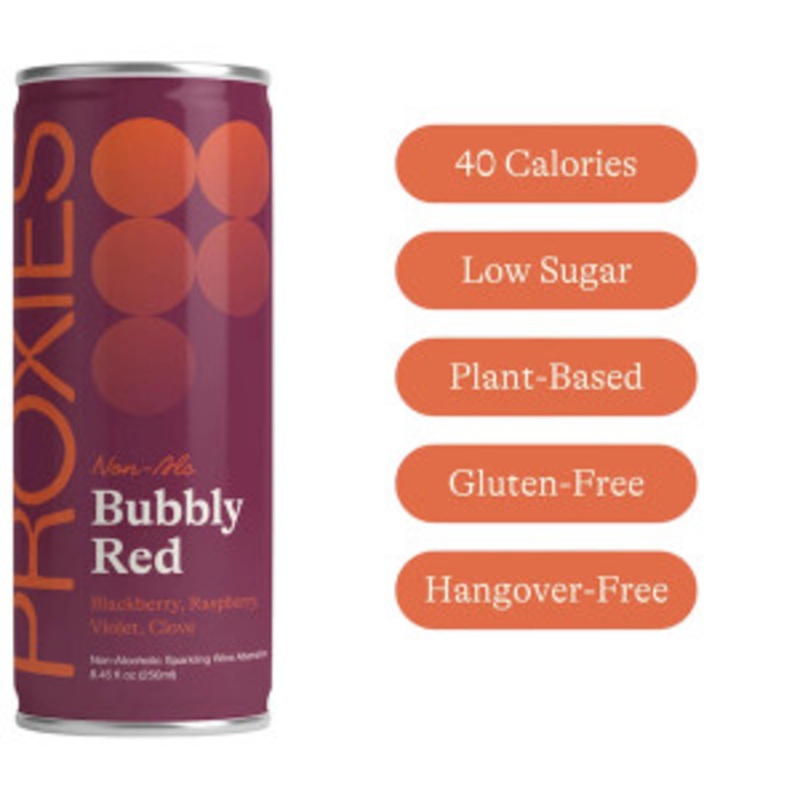 Proxies Non Alcoholic Bubbly Red 4 Pack 250ml Cans