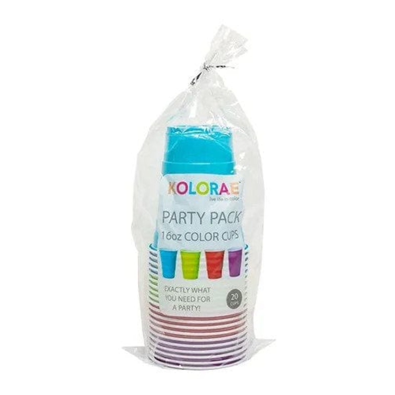 KOLORAE COLOR CUPS 16OZ 20PK