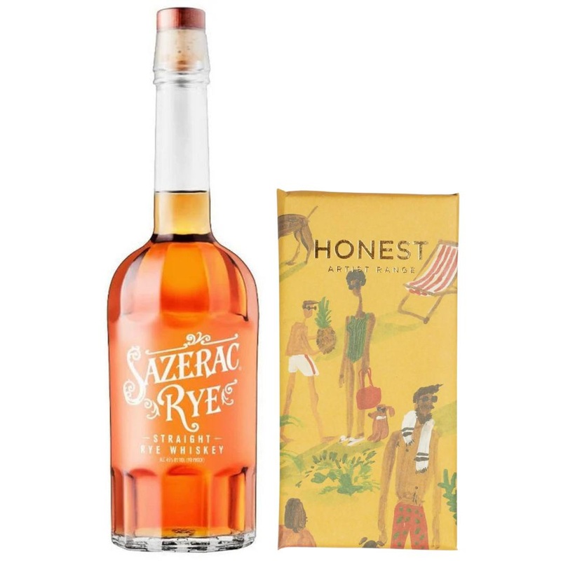 Sazerac Straight Rye + 70% Dark with Buchu and Pineapple Chocolate Pairing