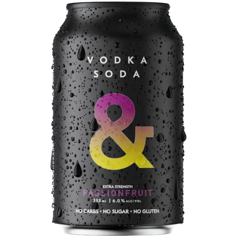 Ampersand Projects Vodka Soda & Passionfruit 355ml