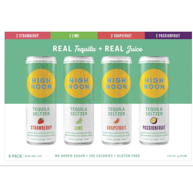 HIGH NOON TEQUILA SELTZER VARIETY 8PK