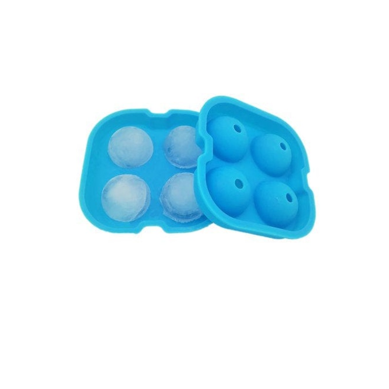 KOLORAE SILICONE ICE TRAY 4 BALLS BLUE