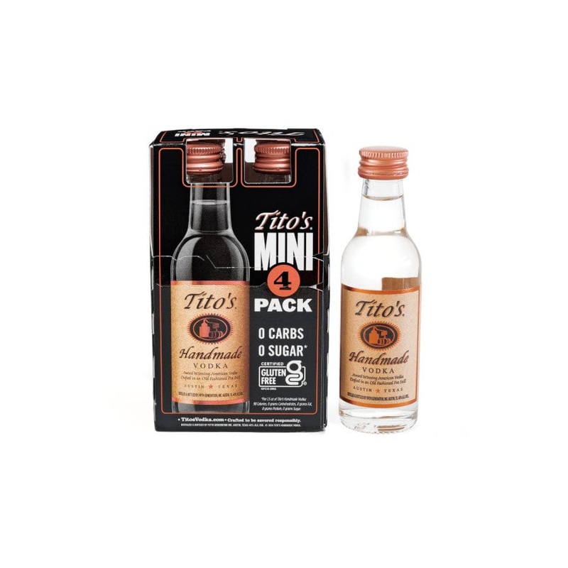 TITOS VODKA 50ML 4PK