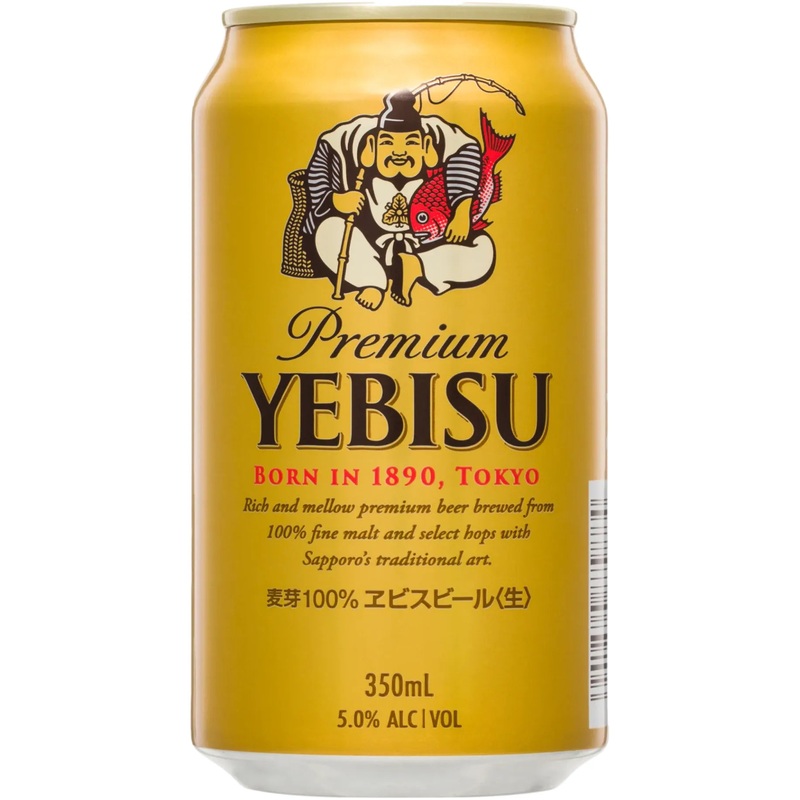 Yebisu Premium 5% 24 Pack Cans 350ml