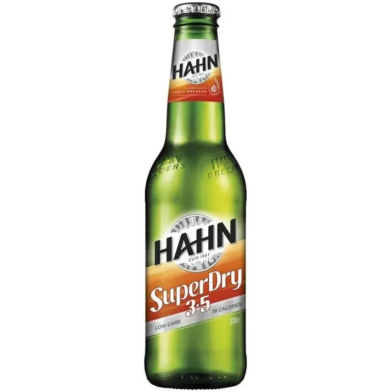Hahn Super Dry 3.5% 24 Pack Bottles 330ml
