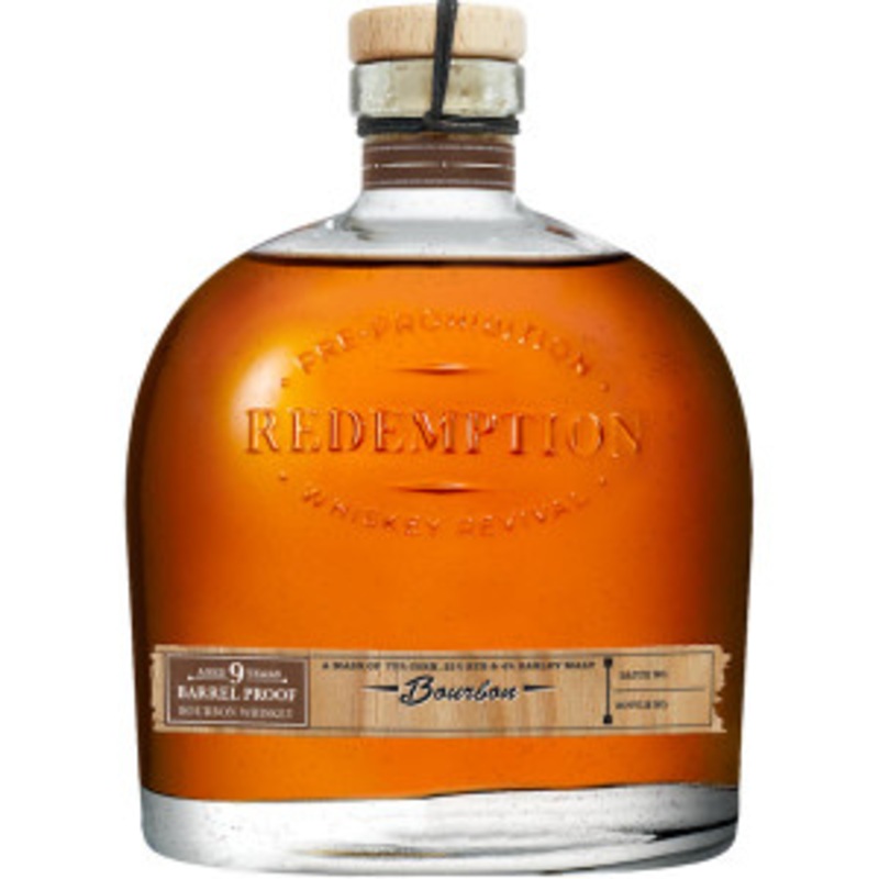 Redemption 9 Year Old Barrel Proof Bourbon Whiskey 750ml