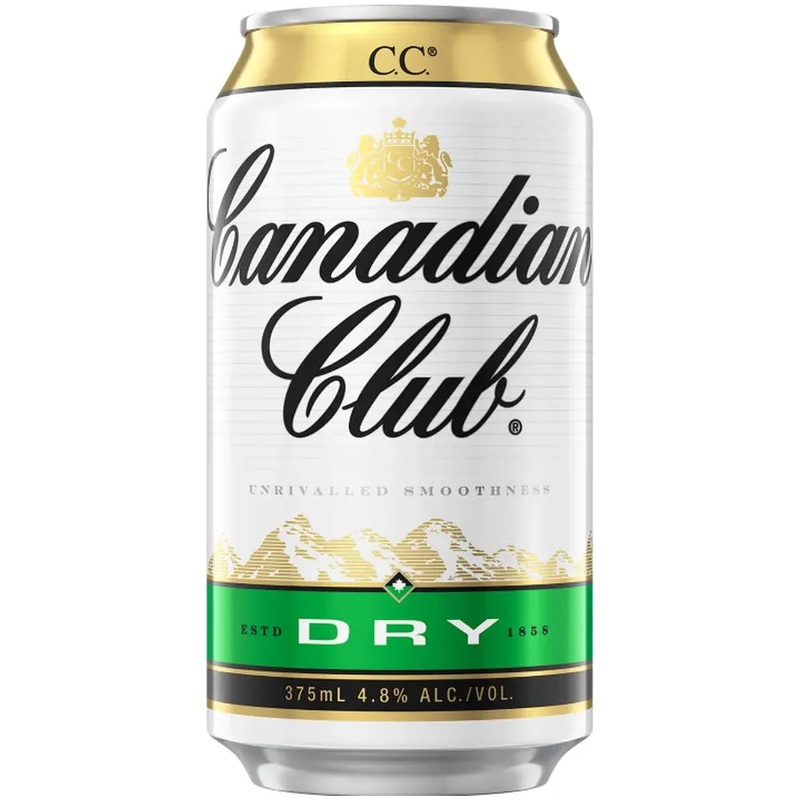 Canadian Club Whisky & Dry Cans 375ml