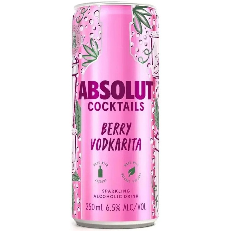 Absolut Berry Vodkarita 250ml|Case (24)