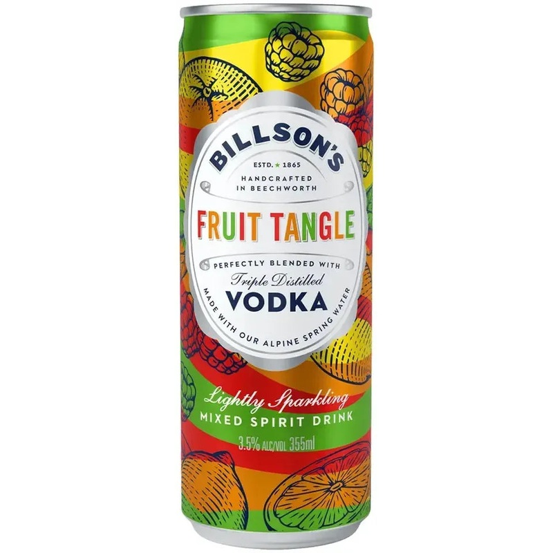 Billson’s Vodka With Fruit Tangle 355ml