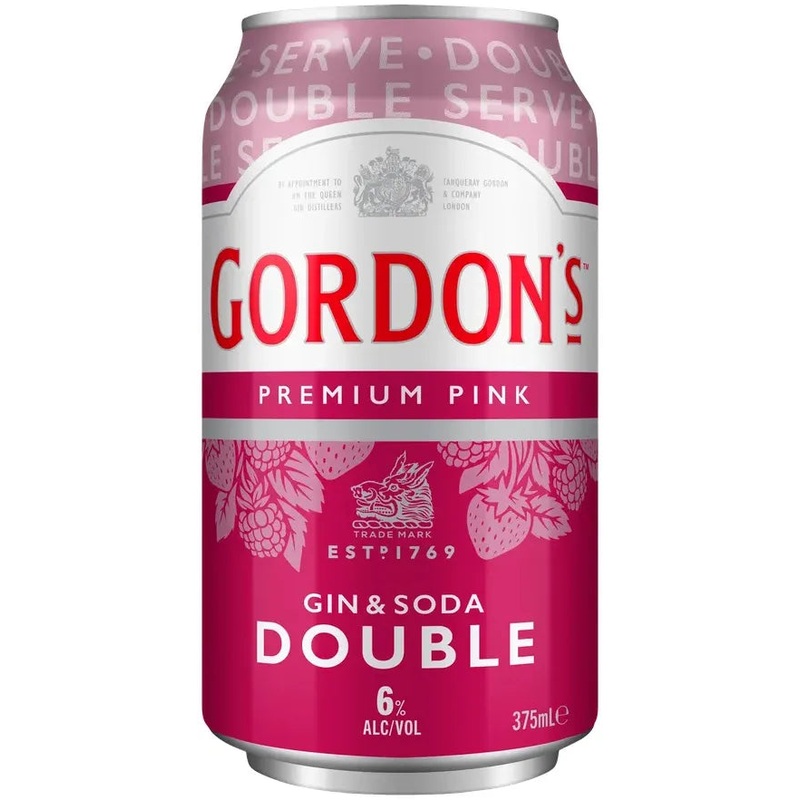 Gordon’s Pink Gin & Soda Double 6% 375ml