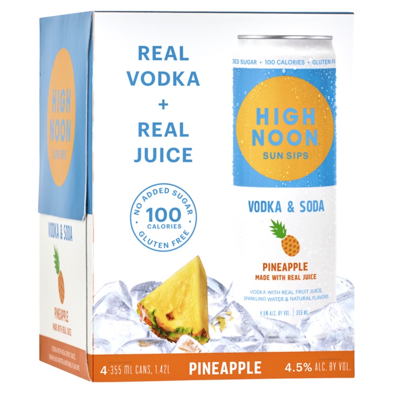 HIGH NOON PINEAPPLE 4PK