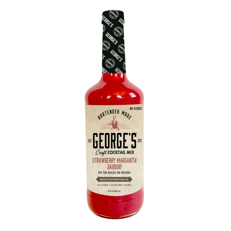 GEORGE’S COCKTAIL MIX STRAWBERRY 32OZ
