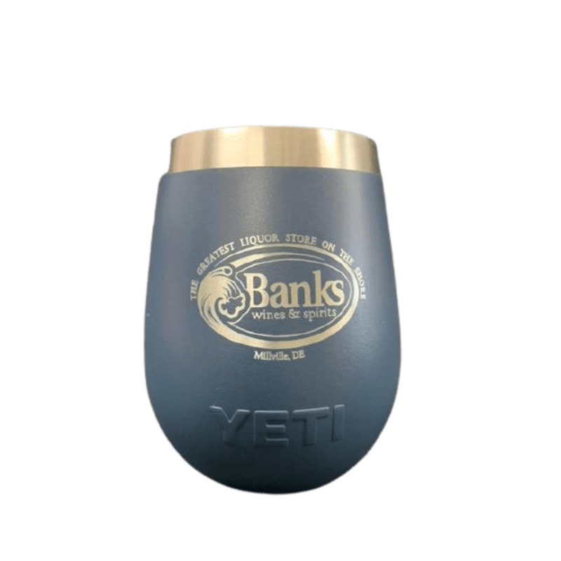 YETI BANKS WINE 10OZ|NAVY|SEAFOAM|CORAL PINK|WHITE|PURPLE|POWER PINK|LOW COUNTRY PEACH|ULTRA VIOLET|CHERRY BLOSSOM|CAPE TAUPE|TROPICAL PINK|BLACK FOREST GREEN|RESCUE RED