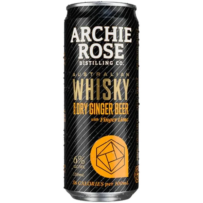 Archie Rose Distilling Co. Double Malt Whisky & Dry Ginger Beer With Finger Lime 330ml