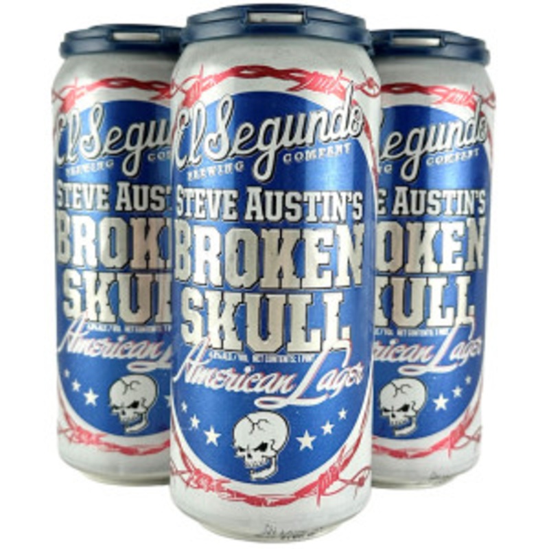 El Segundo Steve Austin’s Broken Skull American Lager 16oz 4 Pack Cans