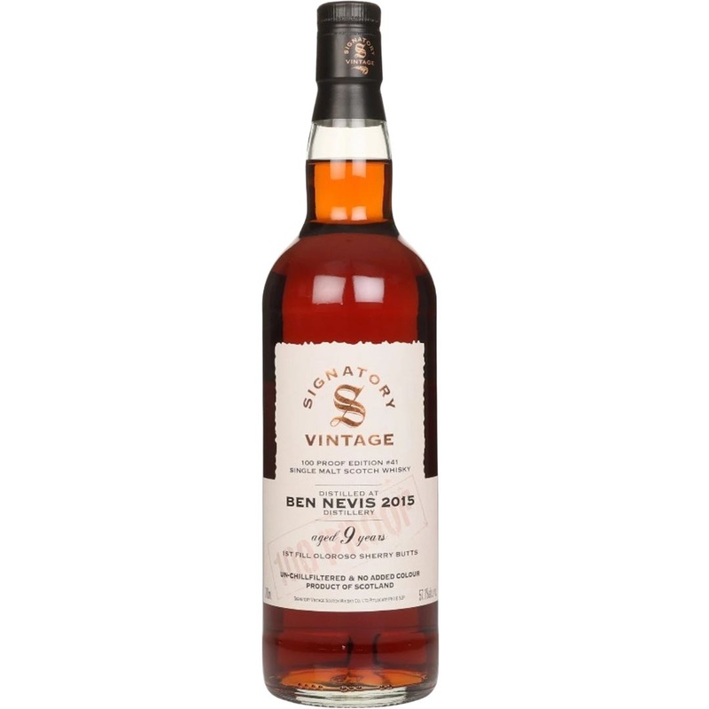 Ben Nevis 9 Year Old 2015  100 Proof Edition #48 (Signatory Vintage)
