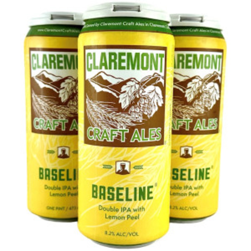 Claremont Baseline Double India Pale Ale 16oz 4 Pack Cans
