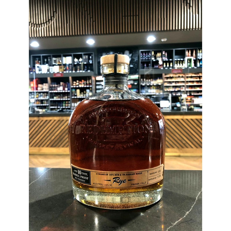 Redemption Rye | Aged 10 Years | Barrel Proof