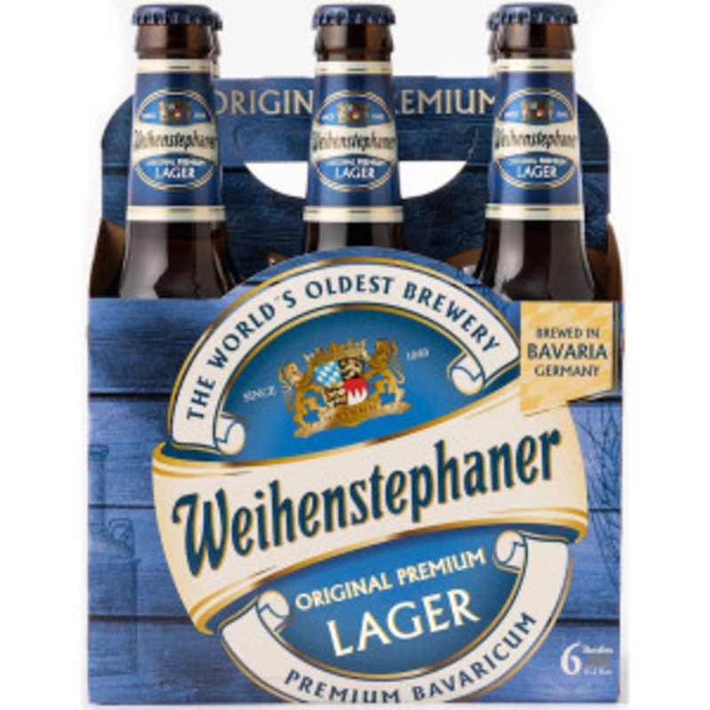 Weihenstephaner Original Premium Lager 11.2oz 6 Pack Bottles
