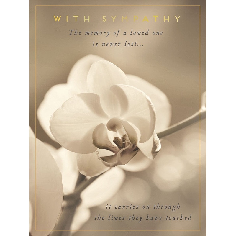 WITH SYMPATHY   THE MEMORY OF A LOVED ONE