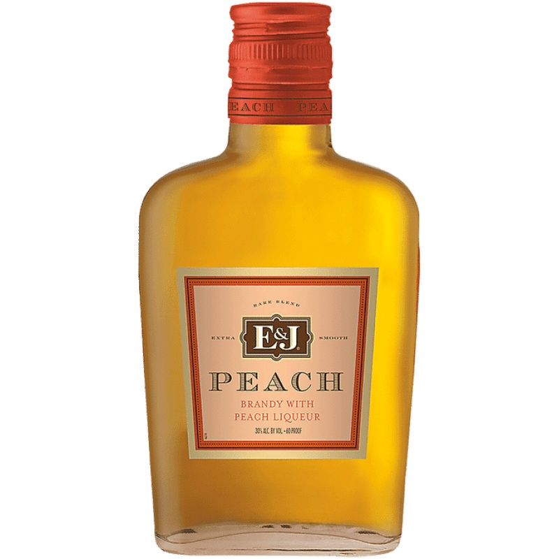 E&J BRANDY PEACH 200ML C/O